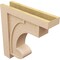 Ekena Millwork 7"W x 28"D x 28"H Thin Alma Rough Cedar Woodgrain TimberThane Corbel, Primed Tan CORUR07X28X28ALMRCPR - alternate 2